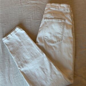Stretch mom jeans creamy white